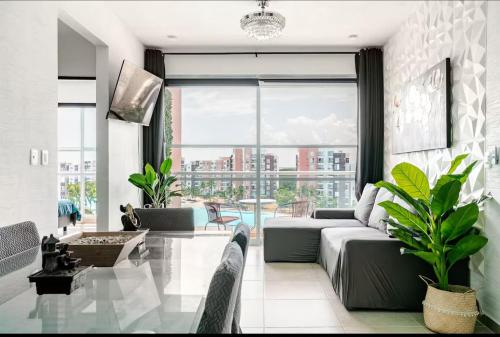 departamento con laguna artificial