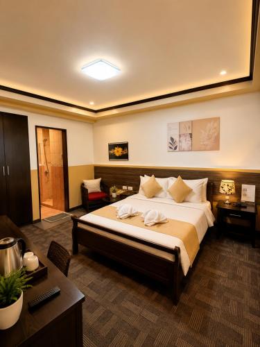 1 double bed