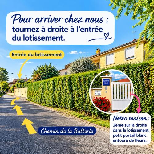 Ma maison fleurie proche AEROPORT LYON ST EXUPERY, LDLC ARENA, Groupama Stadium,Eurexpo
