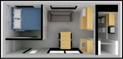 2 bunk beds, 1 sofa bed