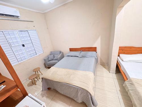 1 double bed, 1 twin bed, 1 bunk bed