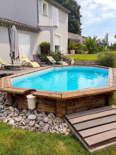 Villa accueillante à Colonzelle avec piscine privée gîte à louer Colonzelle