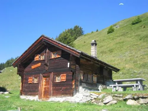 Alphütte Bielerchäller in Fiesch, Schweiz