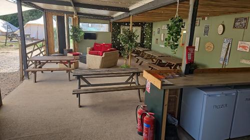 Bell Tent Glamping at Royal Victoria Country Park 2