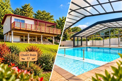 Chalet Ibaia - Piscine, Climatisation & nature au pays Basque - Location, gîte - Hasparren