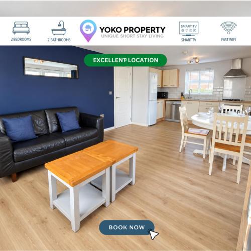 Martell Apartment l Free Parking l Ground Floor l Walk-in Shower l SuperFast WiFi l Self Check-in l By Yoko Property
