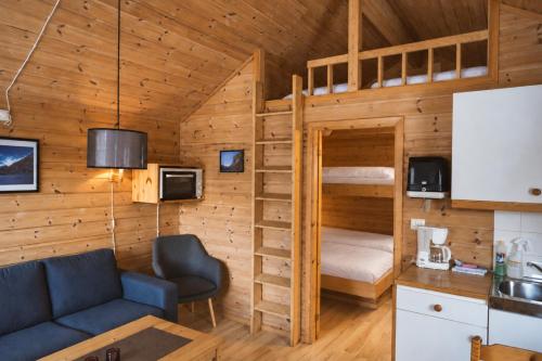 1 double bed, 1 twin bed, 2 sofa beds