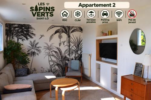 Les Sapins Verts Saint-Lô I CLIM I Vue haras I Proche centre-ville