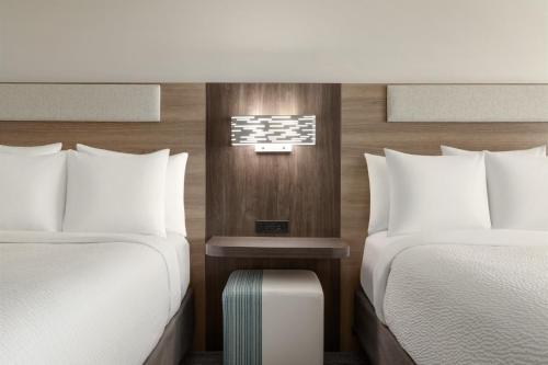 2 queen beds, 1 sofa bed