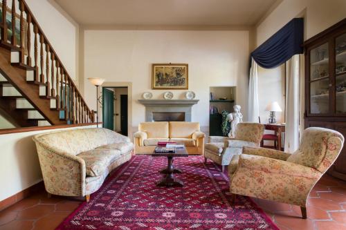 Közös társalgó / TV, Casa Vacanze Villa il Castellaccio in Lucolena