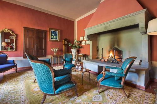 Közös társalgó / TV, Casa Vacanze Villa il Castellaccio in Lucolena