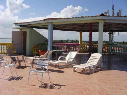 balkon/terras, Mirador Hotel in Corozal