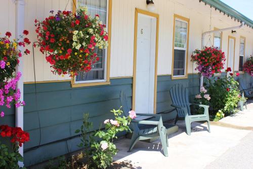 A szálláshely kívülről, Boundary Motel in Osoyoos (Brit-Kolumbia)