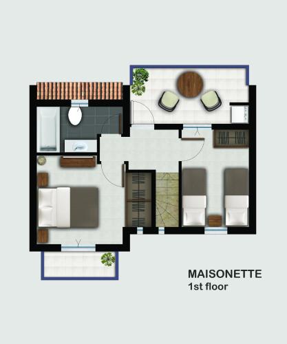 Thea Villas Aegina Room Type - Maisonette