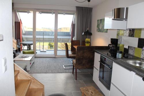 virtuve, Ferienwohnung Rupp Bergblick & private Sauna in Argenbuhl-Eglofs