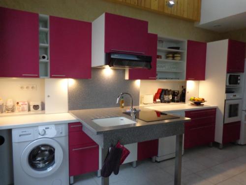 virtuve, Gite La Germinette in Plan-de-Baix