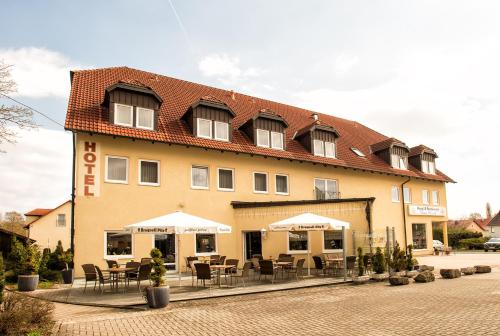 Viesnīcas āriene, Hotel Zum Hirsch in Romhild