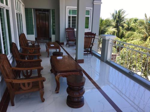 Ban công/sân hiên, KampongBay Makeng II Guesthouse in Kampot