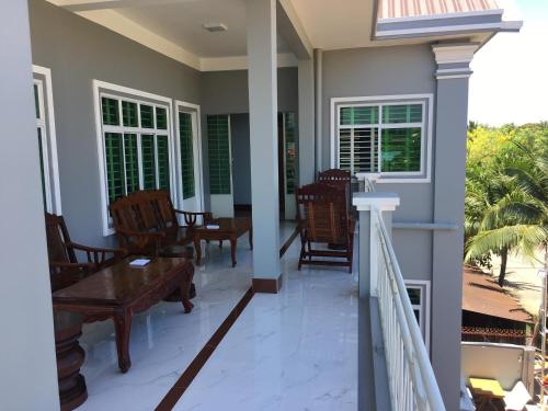 Ban công/sân hiên, KampongBay Makeng II Guesthouse in Kampot