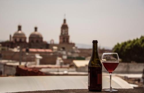 Balcony/terrace, Hotel Casa Aurora in Queretaro