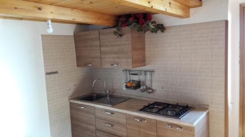 keuken, Casa a picco sul mare 5 terre in Campiglia