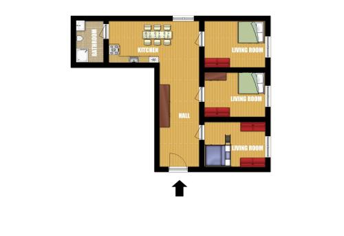 Three-Bedroom Apartment