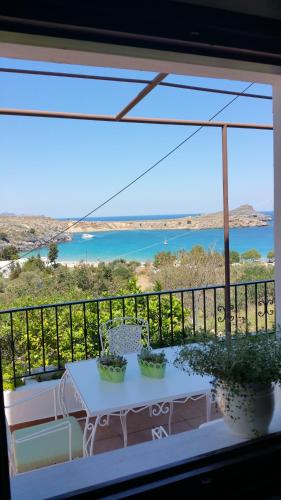 陽台/露台, Aphrodite White Studios Lindos in 林度斯