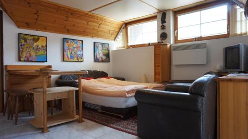 1 queen bed, 1 sofa bed