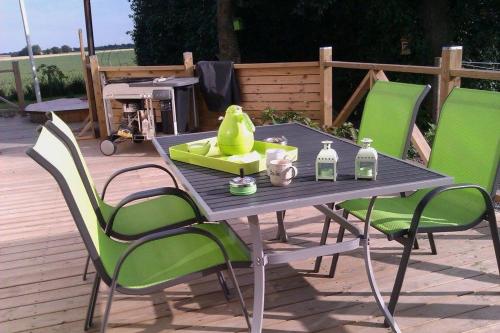 Balcony/terrace, Idestrup Bed and Breakfast in Idestrup