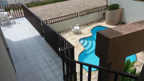 ระเบียง/ชานเรือน, Hotel Praia 2000 in ฟอร์ตาเลซา