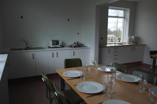 Kitchen, Eidavellir Apartments and Rooms in Egilstadir