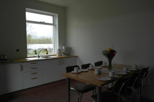 Kitchen, Eidavellir Apartments and Rooms in Egilstadir