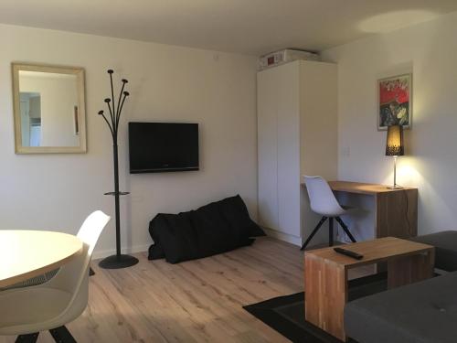 Shared lounge/TV area, Julsø lejligheden in Silkeborg