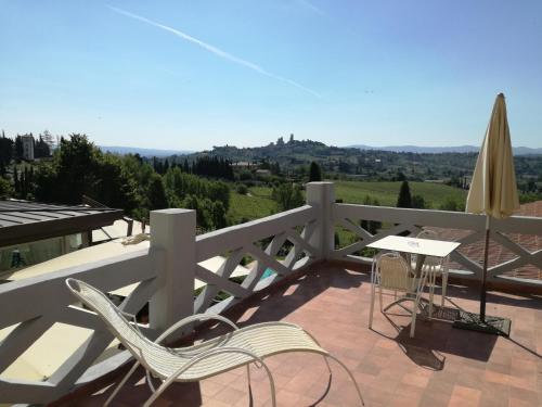 Erkély/terasz, Villa Ducci in Szent Gimignano
