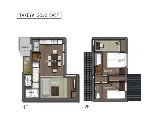 Two-Bedroom Townhouse East