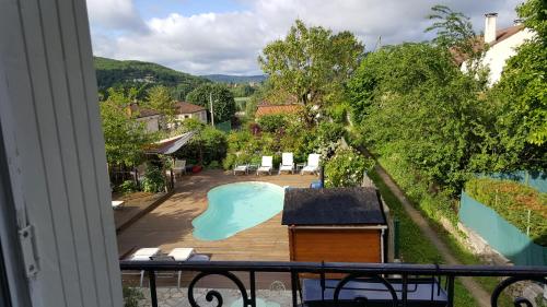 Erkély/terasz, Hotel du Puy d'Alon in Souillac