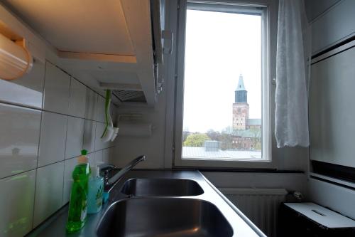 Kitchen, Cozy Apartment near Turku Cathedral Church in Luostarinmaki