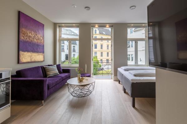 A la foto es mostra l'objecte 2 Døtre Apartments by Hotel Park situat a la ciutat de Bergen.