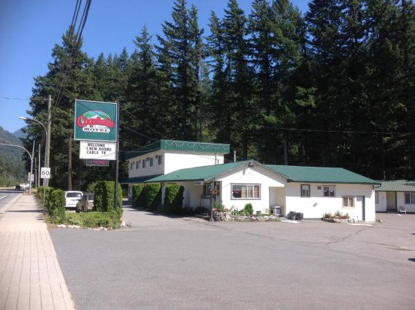 På bildet vises objektet Coquihalla Motel som ligger i byen Hope.