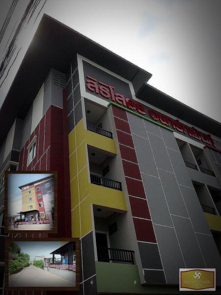 The photo shows the Siri Sothorn Apartment located in the city of Chachoengsao.