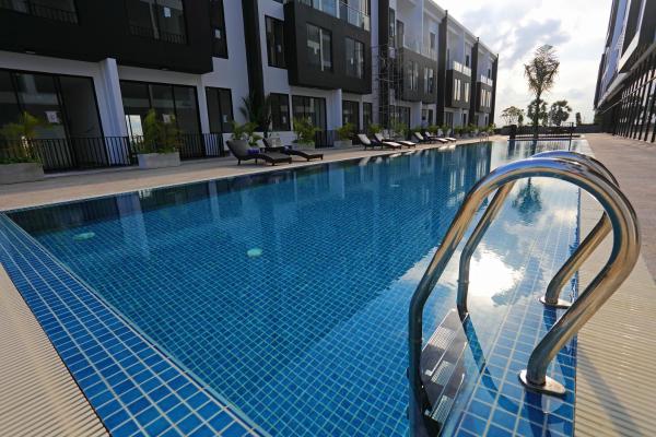 Na foto é possível ver o objeto Eco Garden Residences localizado na cidade de Kampong Speu.