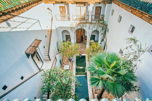 A la foto es mostra l'objecte Riad Le Rihani situat a la ciutat de Marràqueix.