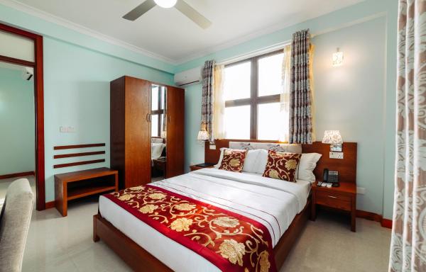 Auf dem Foto ist das Objekt Rekidhiye Inn in der Stadt Hithadhoo zu sehen.
