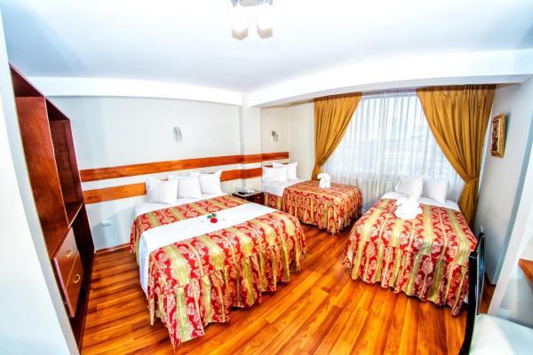 Na fotografii je vidět objekt Hostal Los Andes nacházející se ve městě Cuzco.