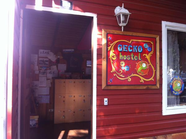 Na fotografii je vidět objekt Gecko Hostel nacházející se ve městě Pucón.
