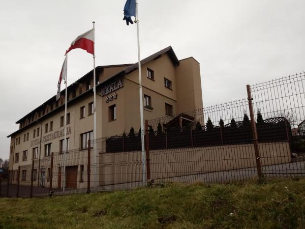 Na zdjęciu widoczny jest obiekt Hotel Nekla położony w mieście Podstolice.