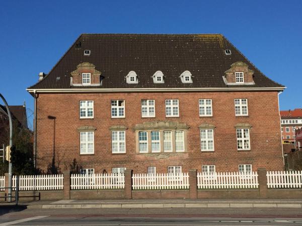 A la foto es mostra l'objecte trash de luxe situat a la ciutat de Schleswig.