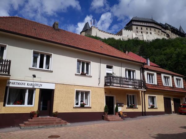 Kuvassa näkyy kohde Apartmány Karlštejn, joka sijaitsee kaupungissa Hlásná Třebaň.
