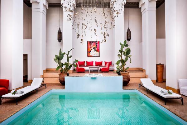 写真にはマラケシュ市にあるHotel & Spa Riad Al Jaziraが写っています。