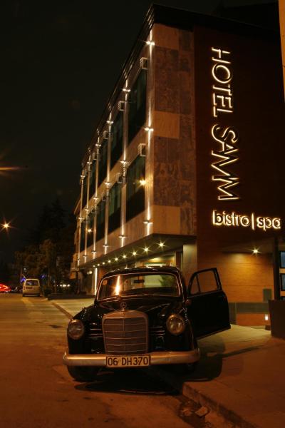 På bildet vises objektet Hotel Samm Bistro Spa som ligger i byen Ankara.